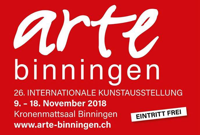 Esposizione ARTE Binningen, Basilea città, 9.-18.11.2018 – Exhibition ARTE Binningen, Basle City – Ausstellung ARTE Binningen-Basel Stadt 2018